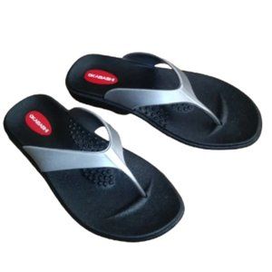 OKABASHI Women's Sandals Color Black With Gray Size S